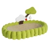 Árbol de dinero juguetes para gatos más grandes lavabo elíptico sisal gatillo del gato rascador del gato suministros para mascotas placa redonda de la garra del gato gatillo del perro Item Picture